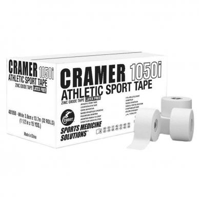 Atletinis neelastinis teipas CRAMER 1050i, 3,8 cm