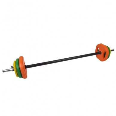 Body Pump grifo ir svorių rinkinys inSPORTline PumpSet 2–20 kg (30mm)