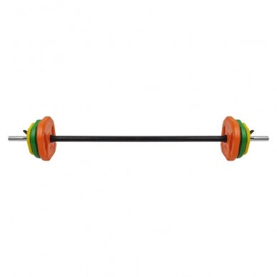 Body Pump grifo ir svorių rinkinys inSPORTline PumpSet 2–20 kg (30mm) 2