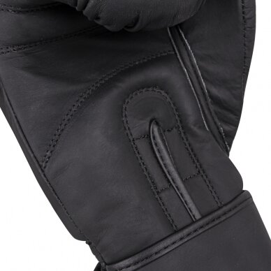 Bokso pirštinės inSPORTline Kuero - Black 16oz 2