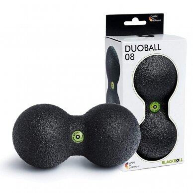 Dvigubas masažo kamuoliukas Blackroll DUOBALL, 8 cm 2