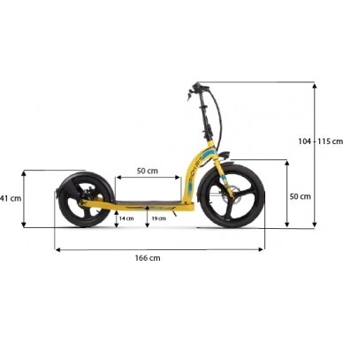 Elektrinis paspirtukas W-TEC Richbit 20/16 - Yellow 8