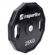 Guma padengtas svoris 30mm inSPORTline Ruberton 25kg