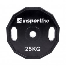 Guma padengtas svoris 30mm inSPORTline Ruberton 25kg