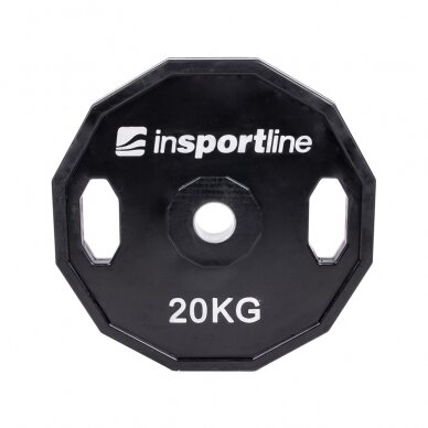 Guma padengtas olimpinis svoris 50mm inSPORTline Ruberton 20kg