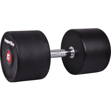 Gumuotas hantelis inSPORTline PRO 46kg