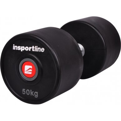 Gumuotas hantelis inSPORTline PRO 50kg 2