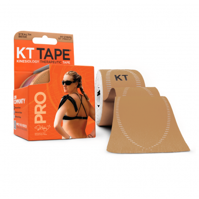 Kineziologinis teipas KT TAPE PRO®, sukarpytas, kūno spalvos, sintetinis