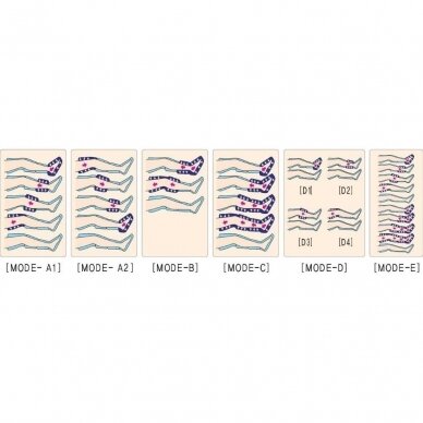 Limfodrenažinio (presoterapijos) masažo aparatas POWER Q1000 PREMIUM,LEG2-ABD, Dydis M 5