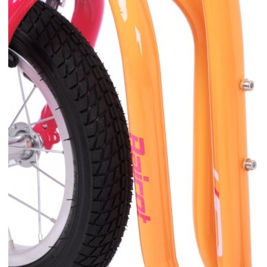 Paspirtukas su pripučiamais ratais inSPORTline Raicot Se (iki 100 kg) - Pink-Orange 4