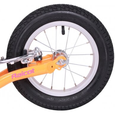 Paspirtukas su pripučiamais ratais inSPORTline Raicot Se (iki 100 kg) - Pink-Orange 9