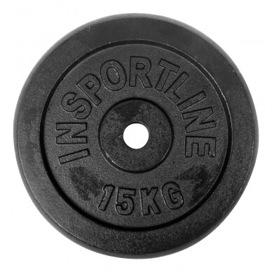 Plieninių svorių rinkinys 30mm inSPORTline 2x0,5–20kg 6