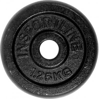 Plieninių svorių rinkinys 30mm inSPORTline 2x0,5–20kg 2