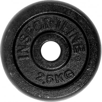 Plieninių svorių rinkinys 30mm inSPORTline 2x0,5–20kg 3