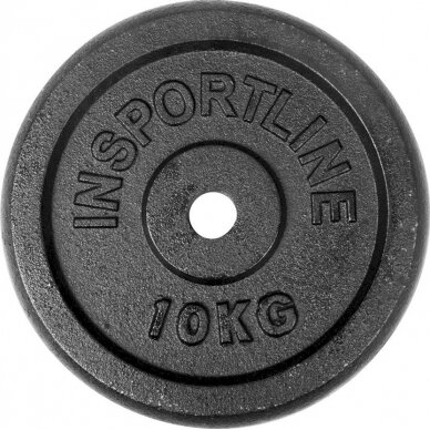 Plieninių svorių rinkinys 30mm inSPORTline 2x0,5–20kg 5