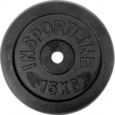 Plieninių svorių rinkinys 30mm inSPORTline 2x0,5–20kg 6