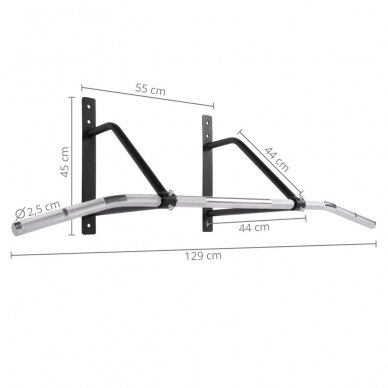 Prie sienos tvirtinamas skersinis inSPORTline LCR-1116 N 1