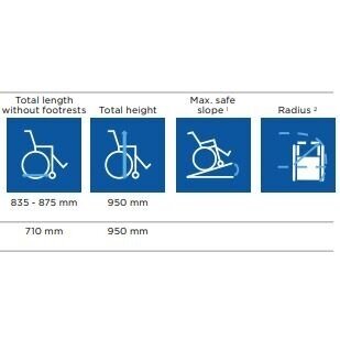 Universalaus tipo neįgaliojo vežimėlis INVACARE Action 1R 2